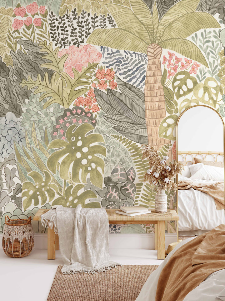 Magic Tropical Jungle Wallpaper Mural - Studio Exclusive