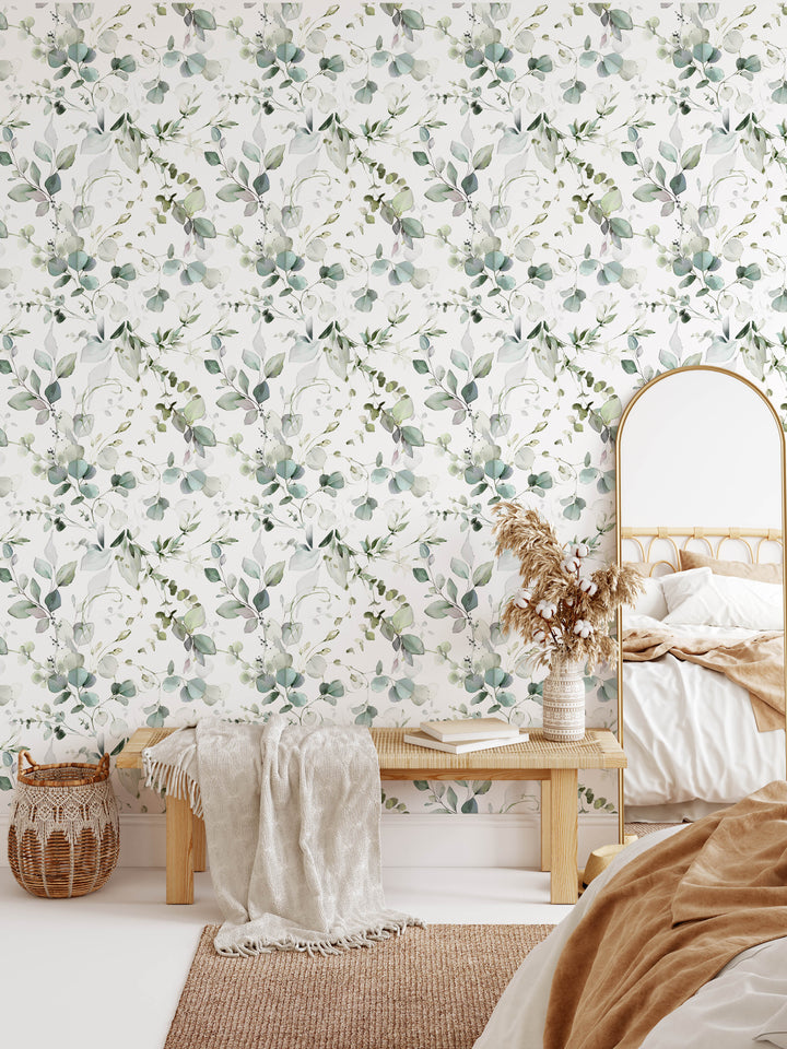 Jonah Wallpaper | Delicate Nature Eucalyptus Foliage