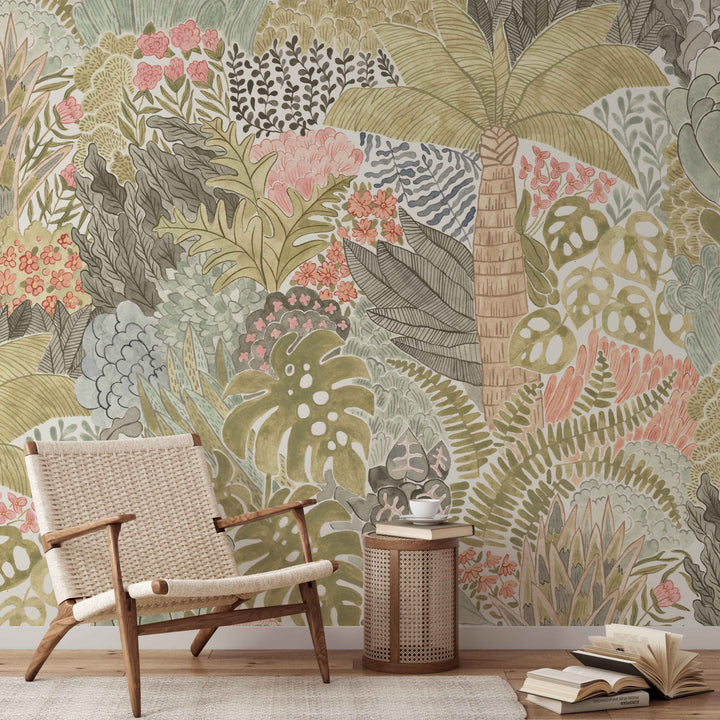 Magic Tropical Jungle Wallpaper Mural - Studio Exclusive