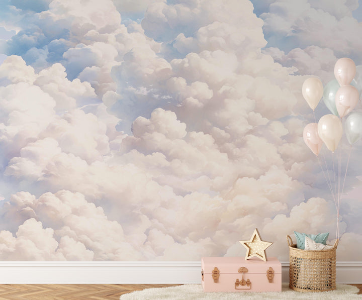 Dreamy Cloudscape Mural