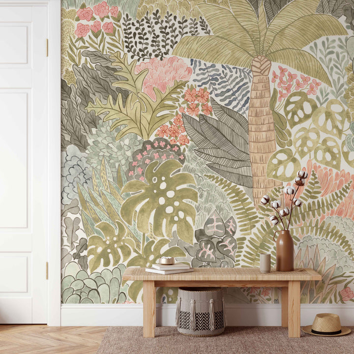 Magic Tropical Jungle Wallpaper Mural - Studio Exclusive