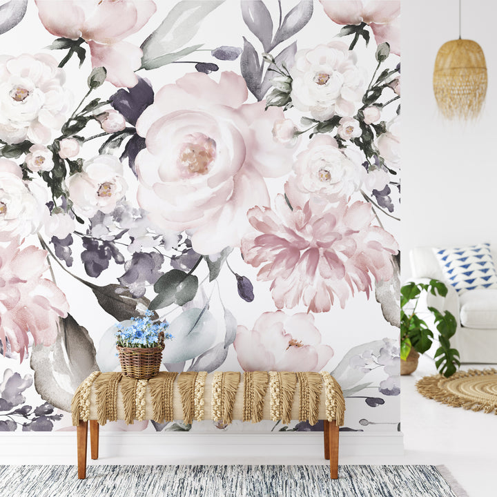 The Romantic Bouquet Wallpaper Mural