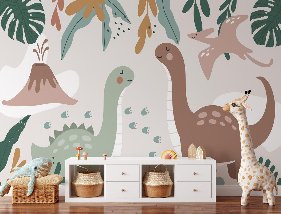 Cute Dinosaur Mural