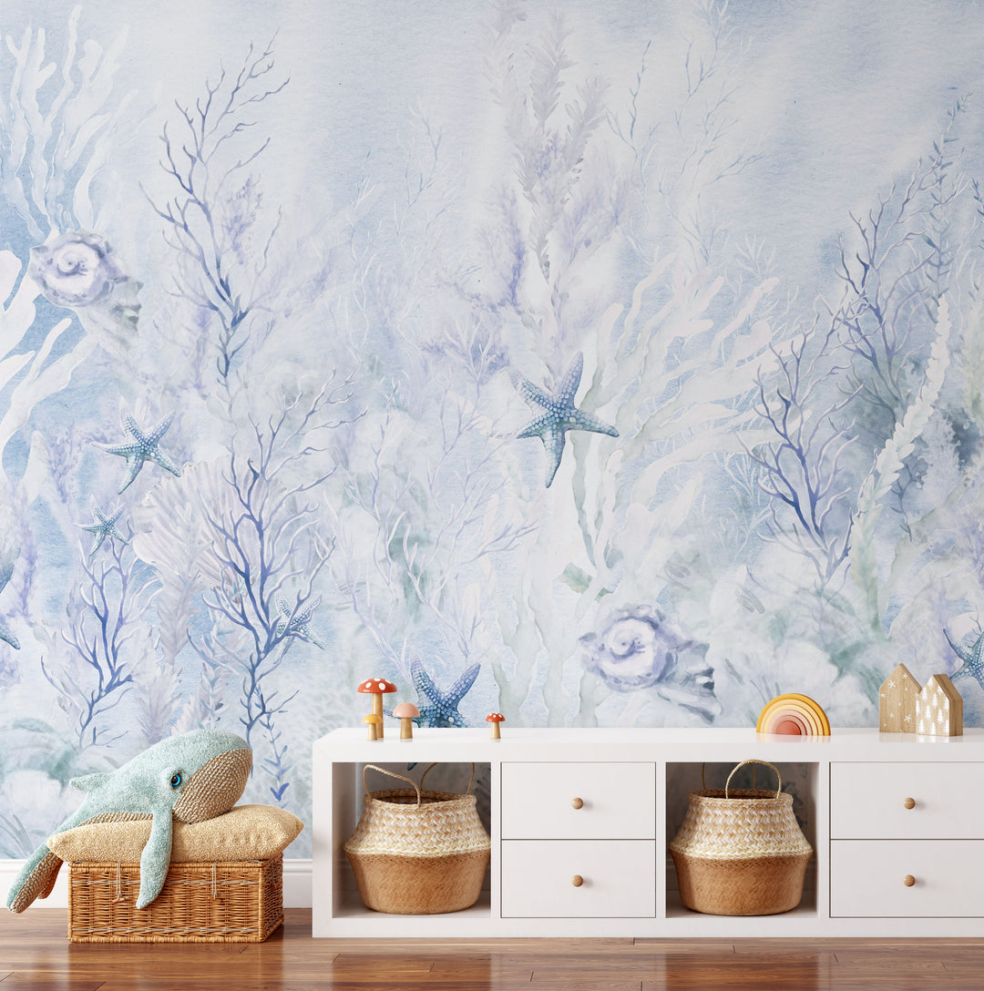 Blue Coral Dreams Mural