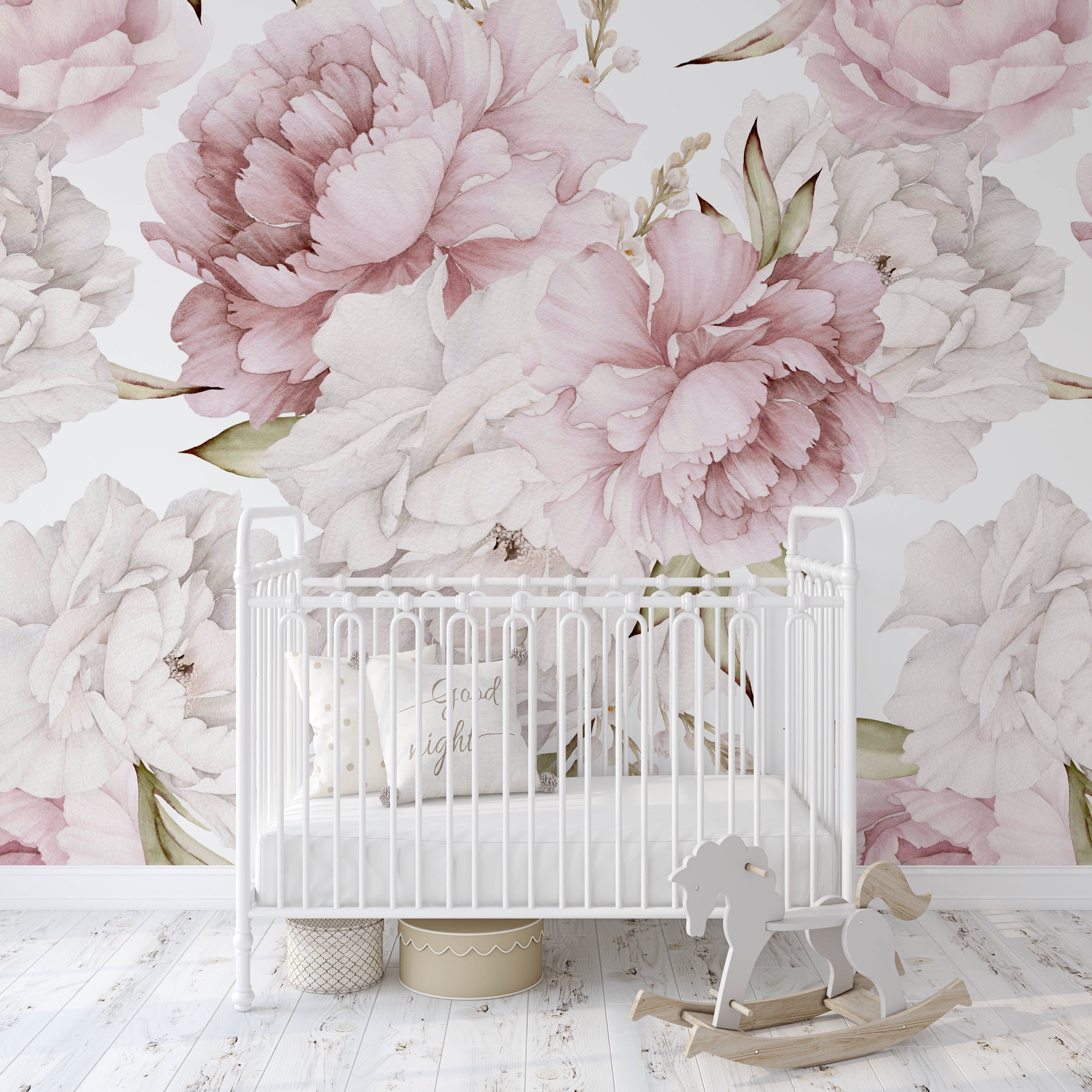 Sweet Pinky Peony Bouquet Mural – Koko Art Shop