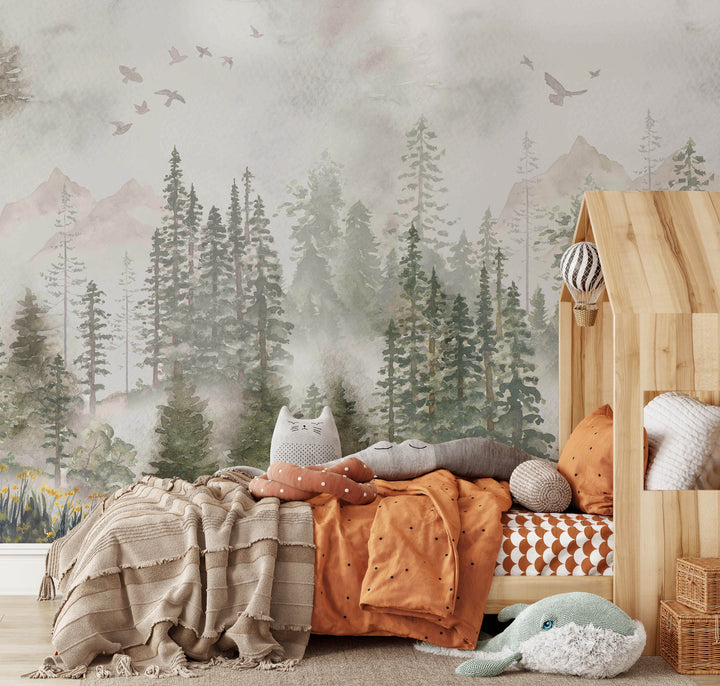 Winter Forest Mural