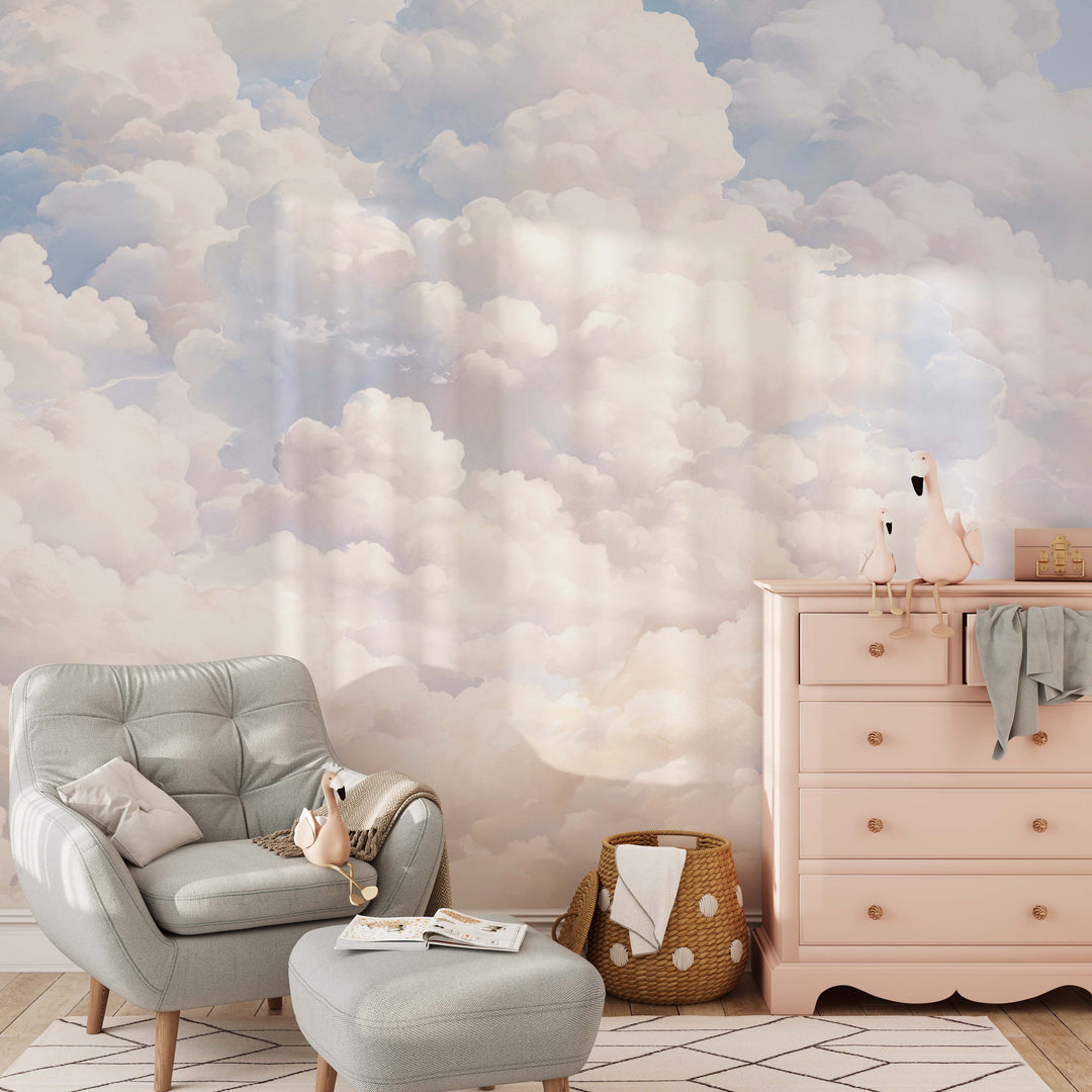 Dreamy Cloudscape Mural