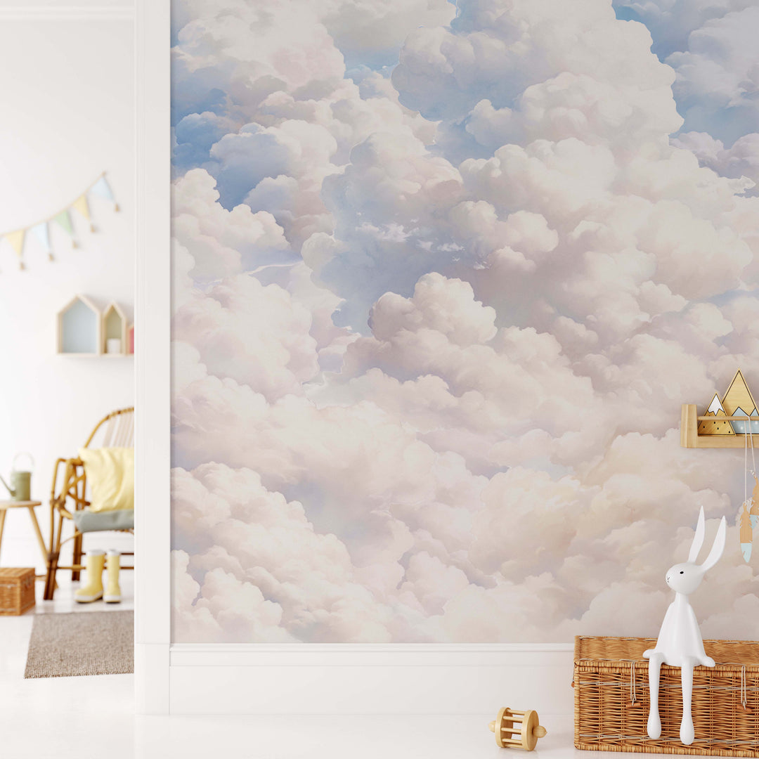 Dreamy Cloudscape Mural