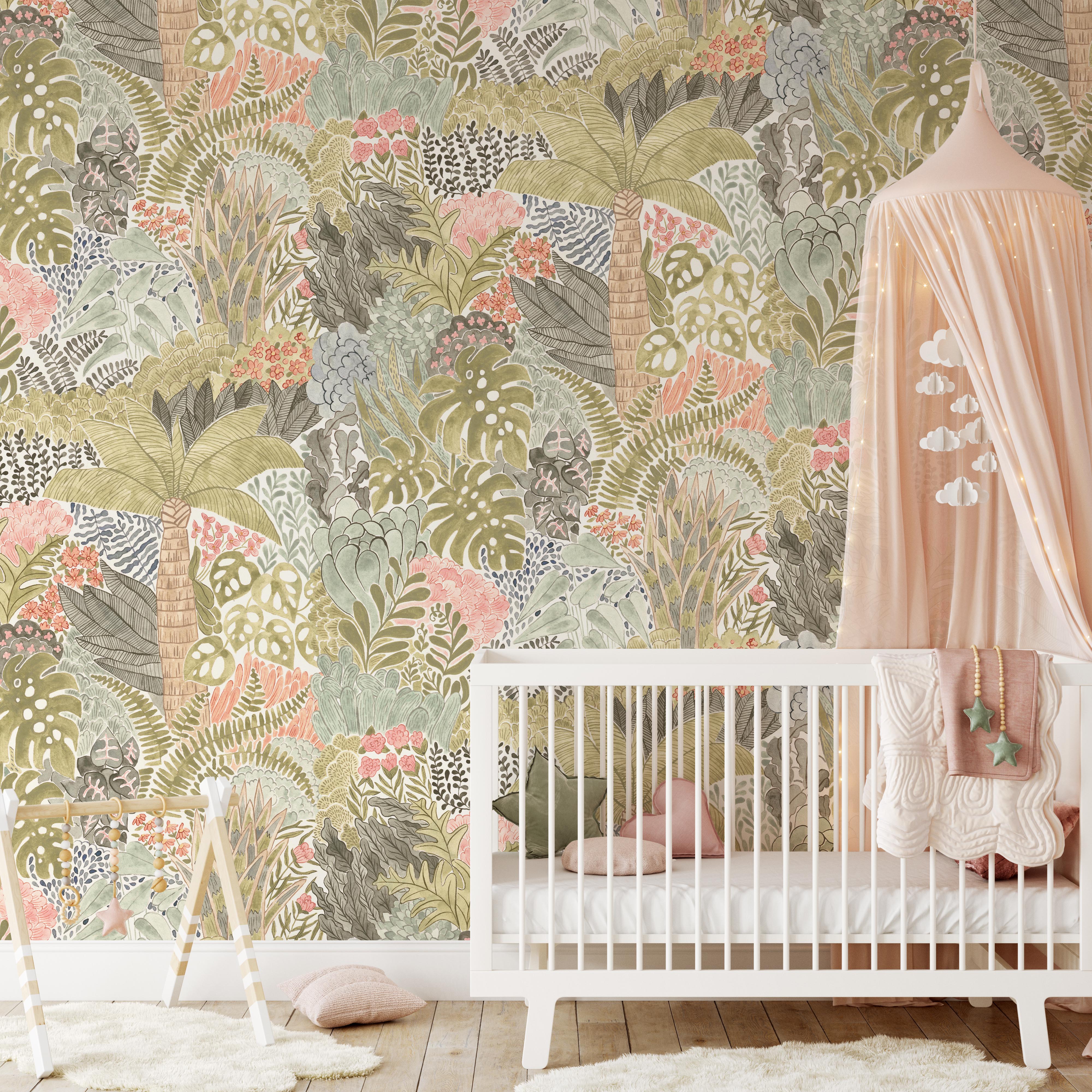 Jungle store wallpaper nursery