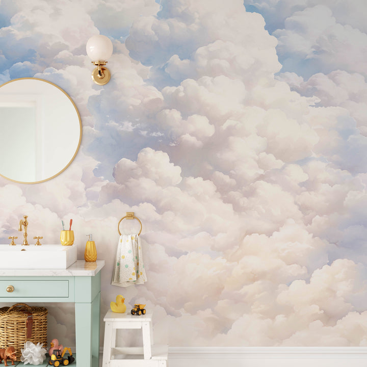 Dreamy Cloudscape Mural