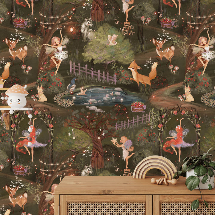 Whimsical Fairies Wallpaper Mural