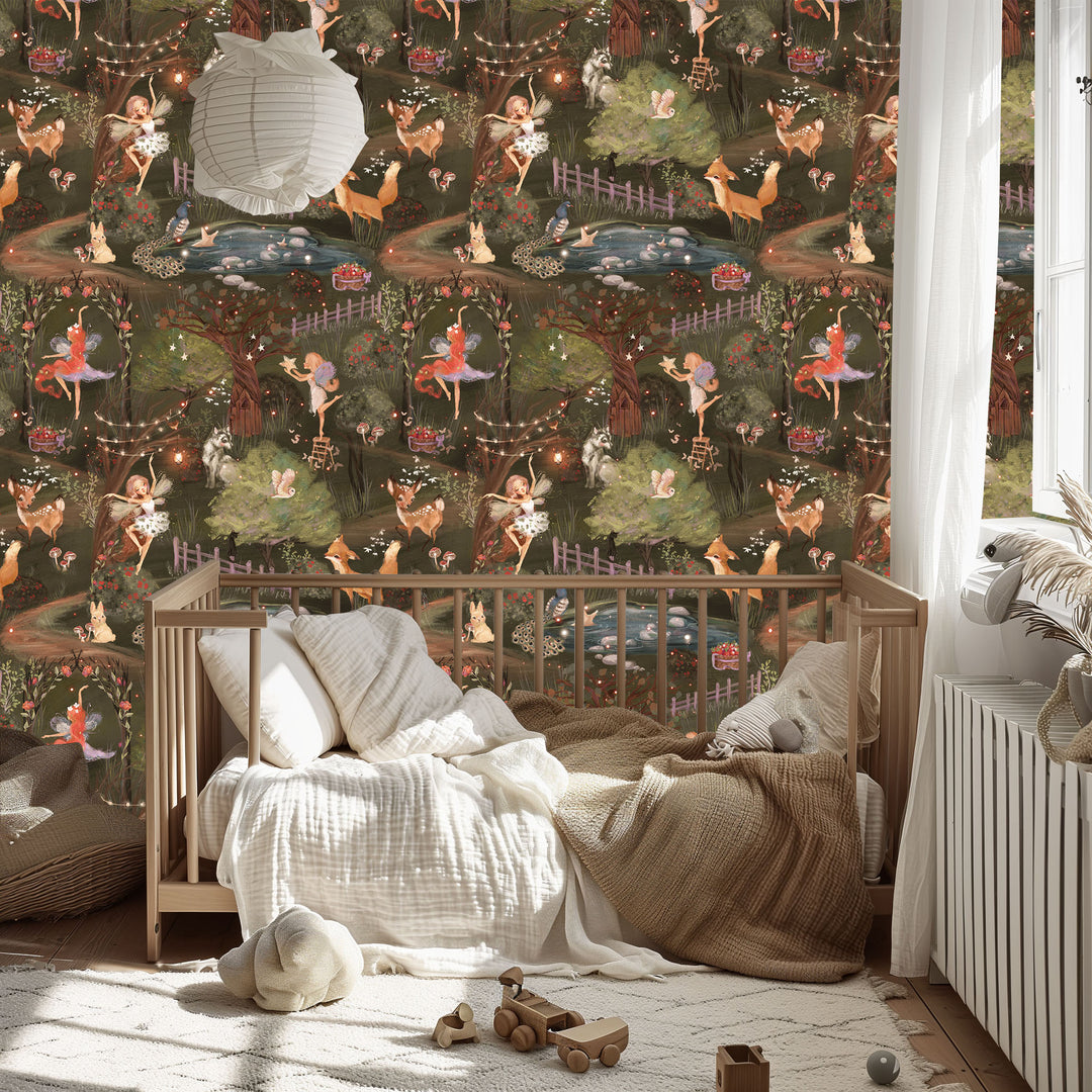 Whimsical Fairies Wallpaper Mural