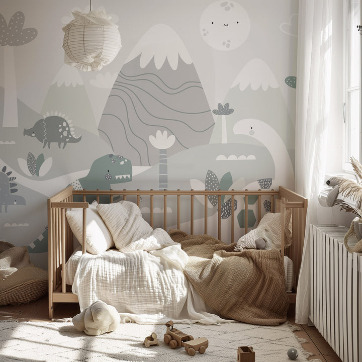 Green Dino Mural