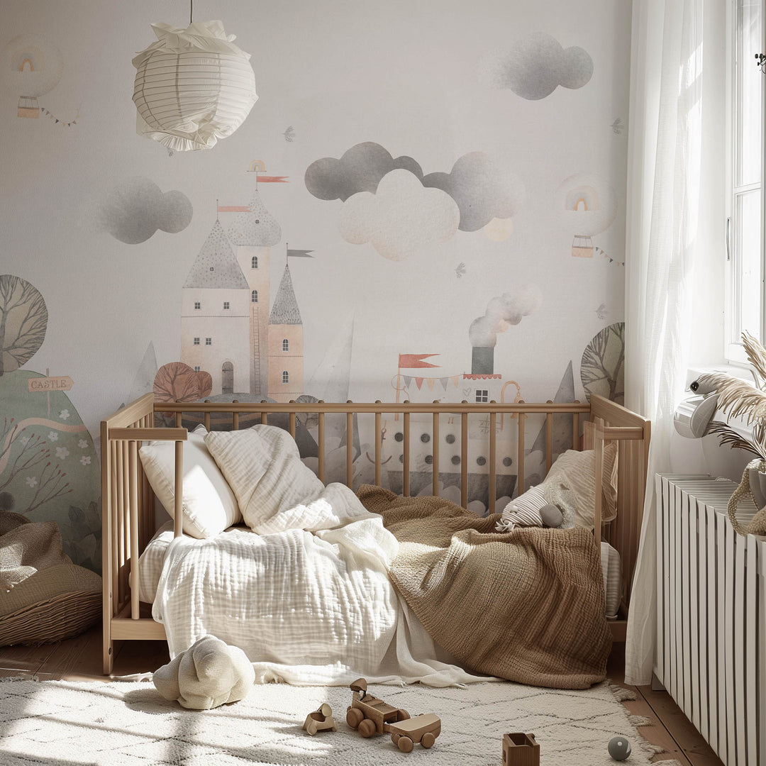 Fairytale Castle Wallpaper Mural - Fantasy Scene