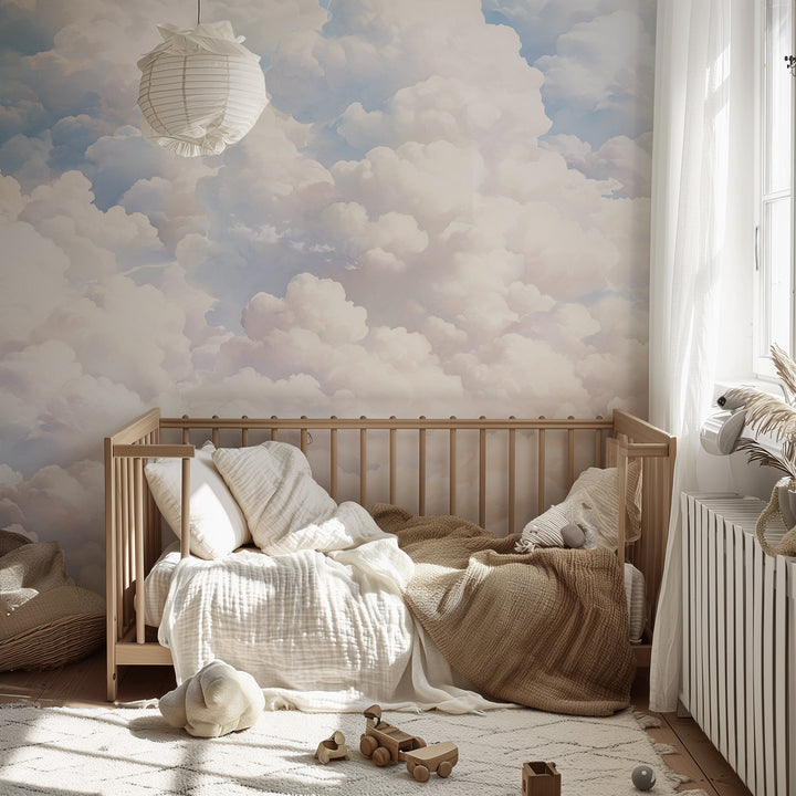 Dreamy Cloudscape Mural