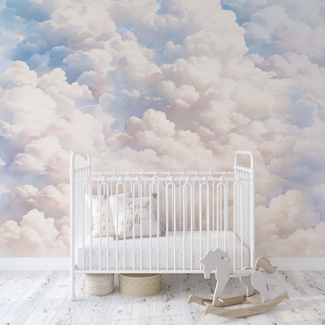 Dreamy Cloudscape Mural