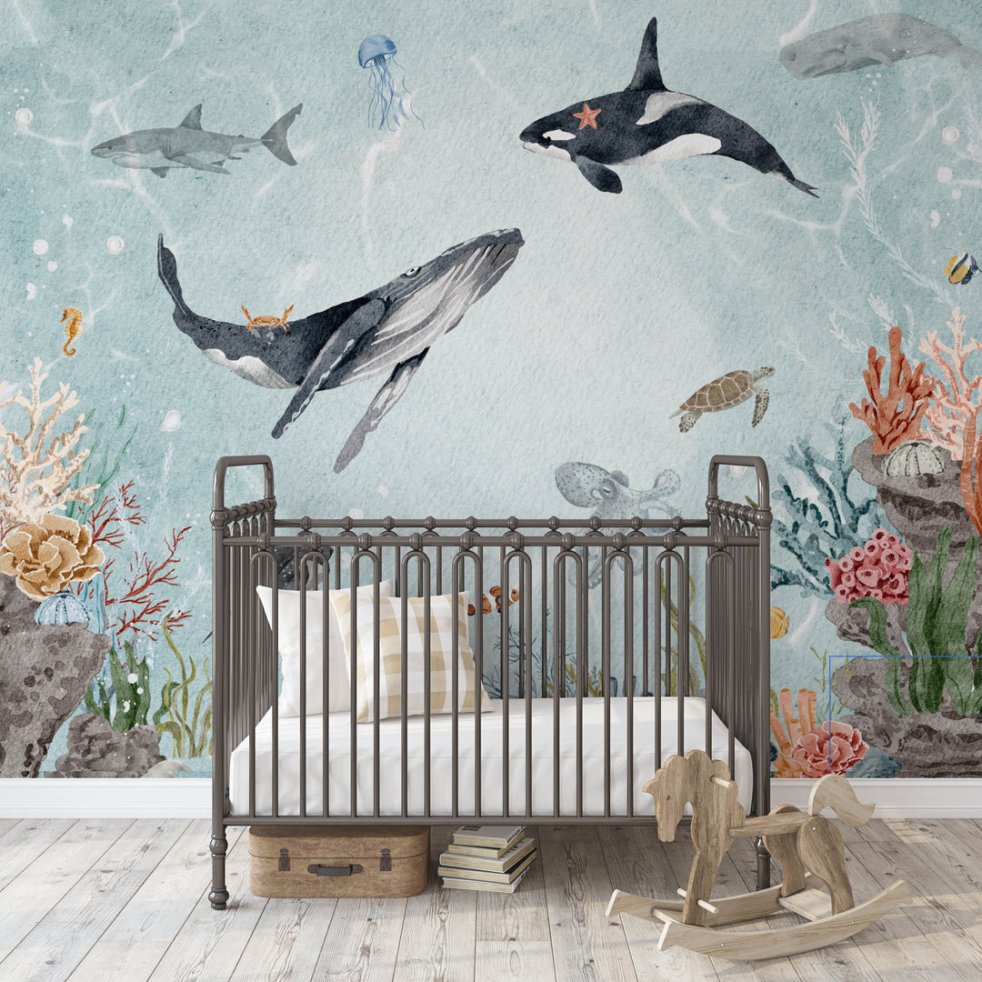 Whimsical Ocean Mural