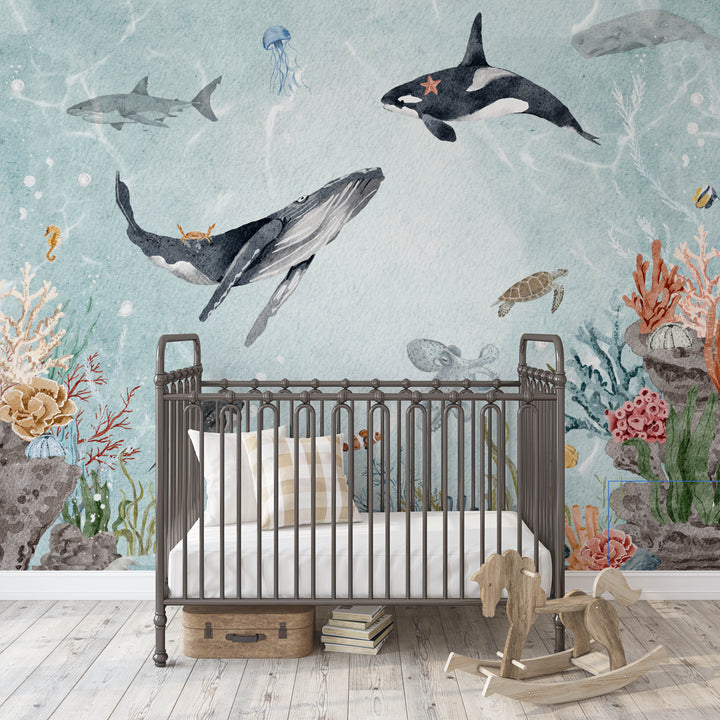 Whimsical Ocean Mural