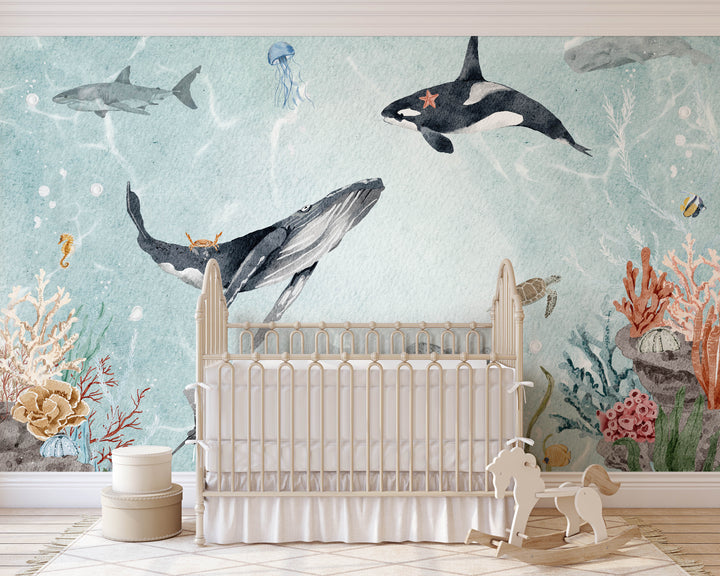 Whimsical Ocean Mural