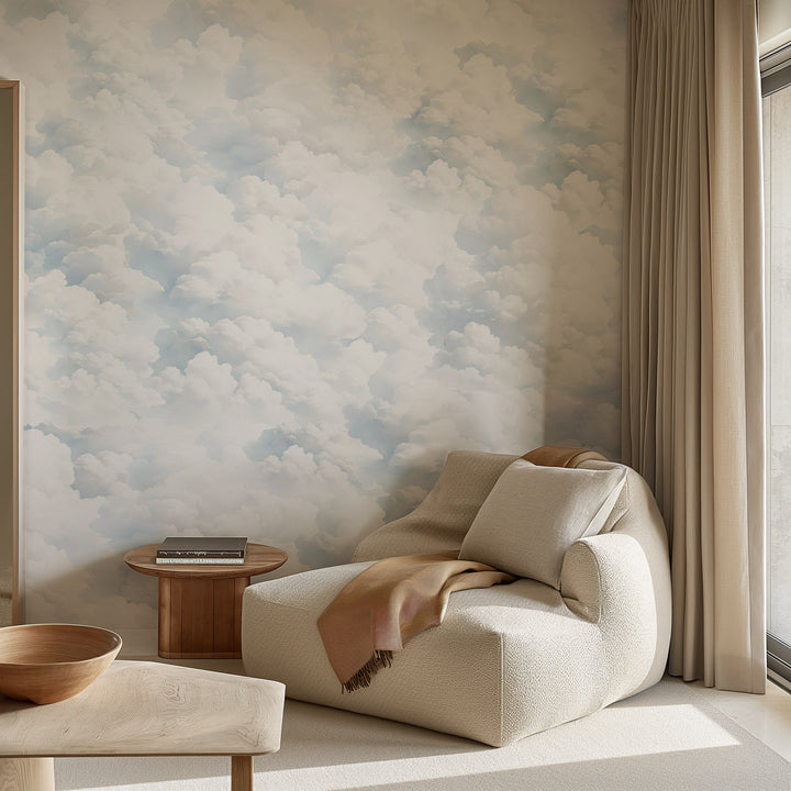 Whimsical Clouds Mural