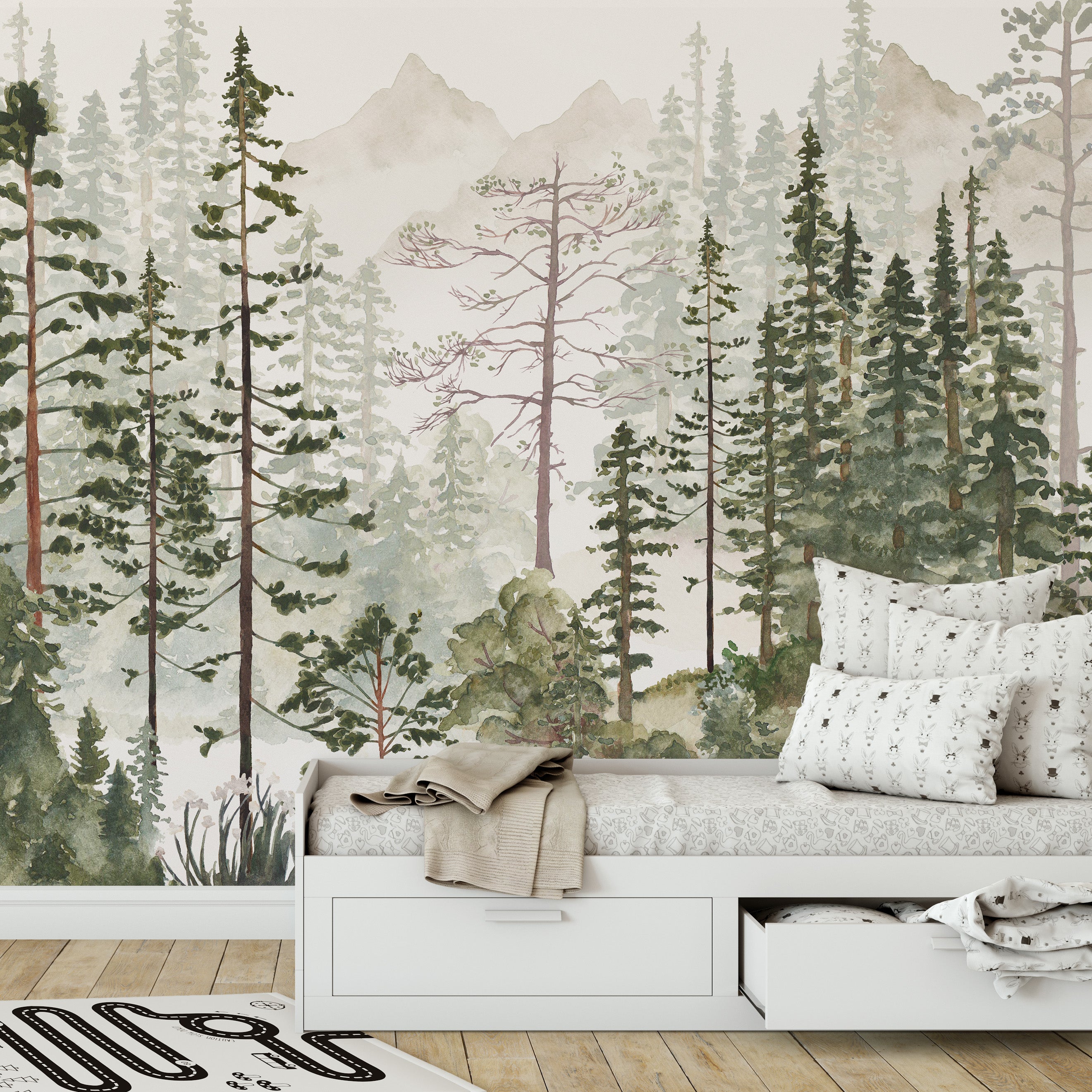 Forest Wall Mural, Forest Wallpaper, Forest, Tree Wall Mural, Tree Wallpaper, Nature Wall Mural, store Nature Wallpaper, Forest Wall Covering