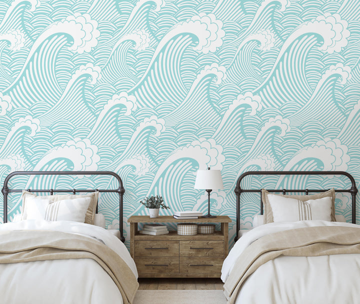 Ocean Waves Mural