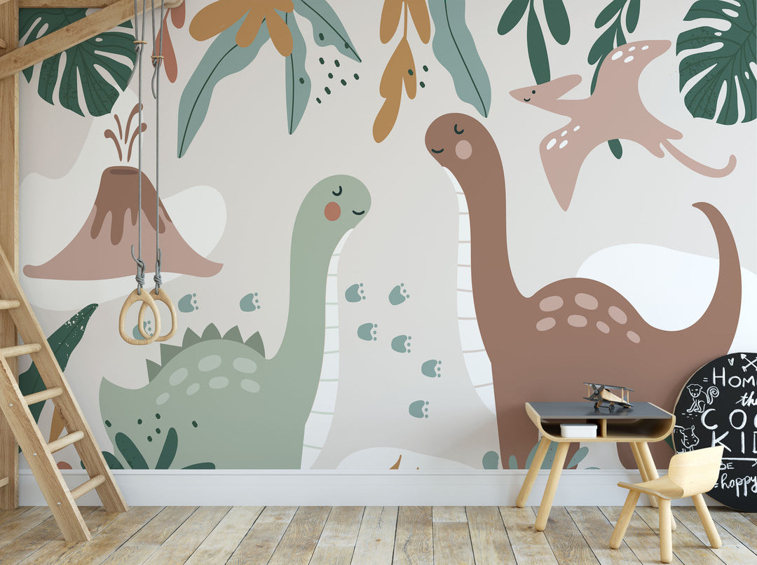 Cute Dinosaur Mural