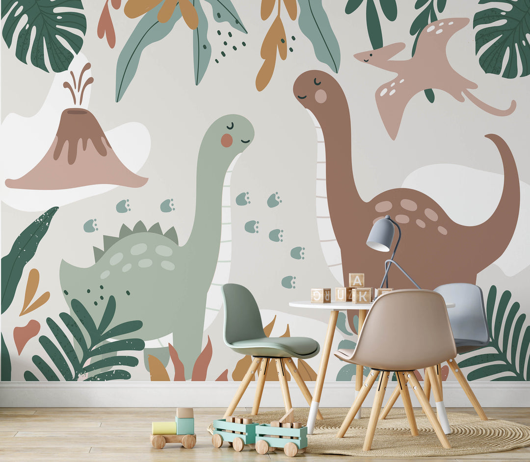 Cute Dinosaur Mural