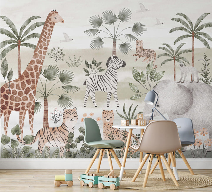 Sweet Safari Mural