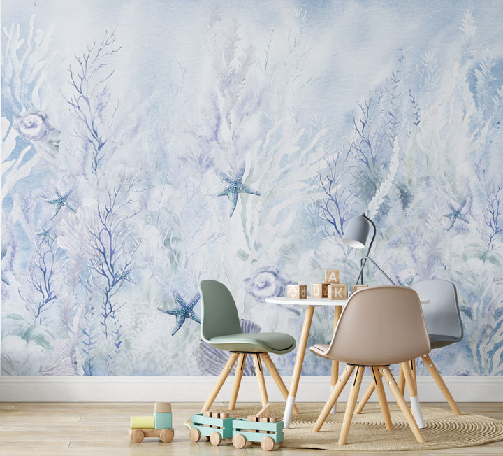 Blue Coral Dreams Mural