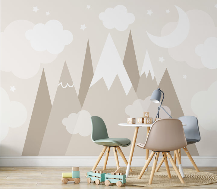 Dreamy Mountains Mural