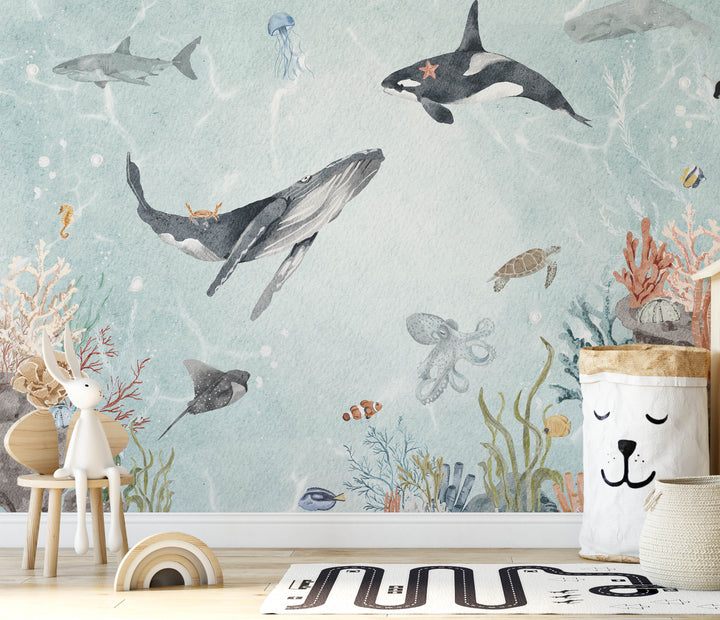 Whimsical Ocean Mural