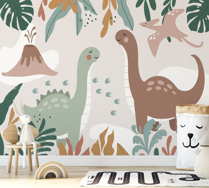 Cute Dinosaur Mural