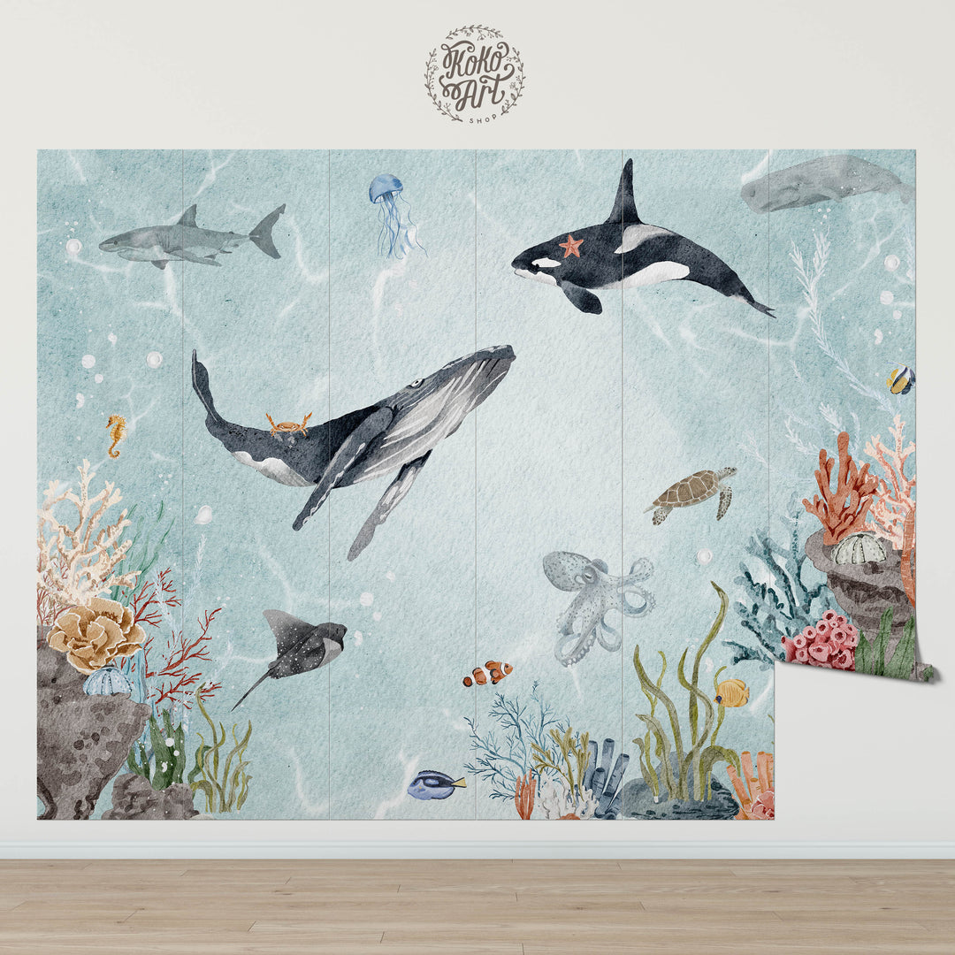 Whimsical Ocean Mural