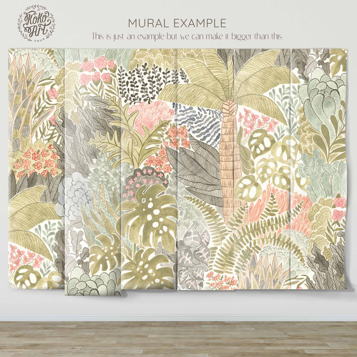 Magic Tropical Jungle Wallpaper Mural - Studio Exclusive