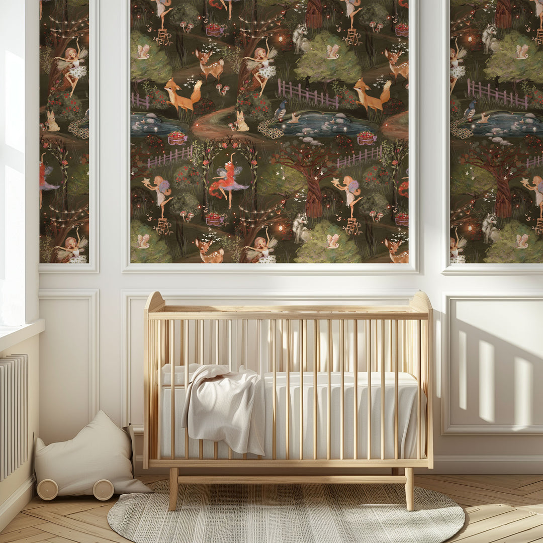 Whimsical Fairies Wallpaper Mural