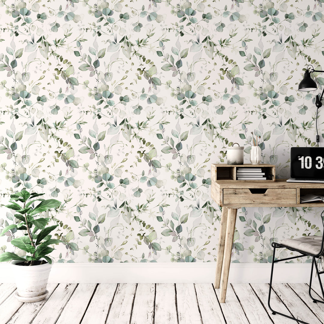 Jonah Wallpaper | Delicate Nature Eucalyptus Foliage