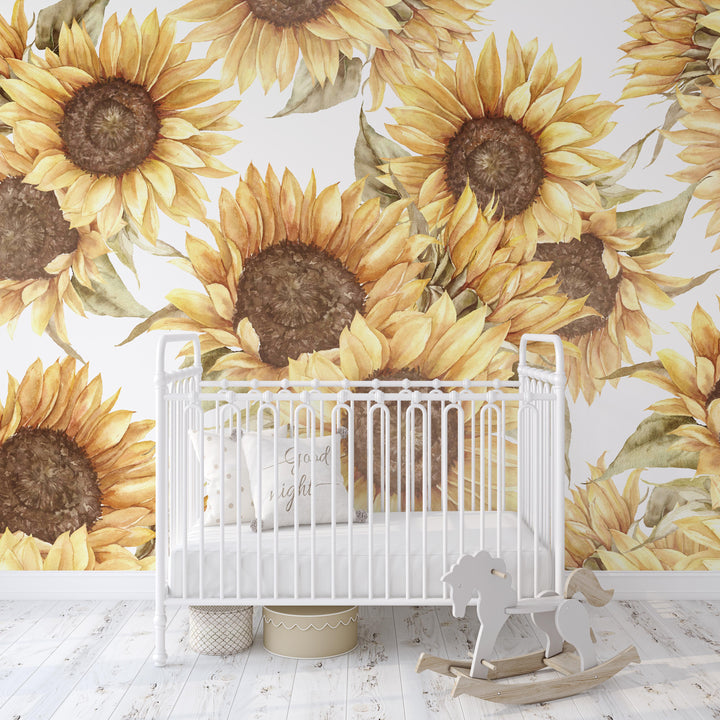 Boho Sunflowers Mural