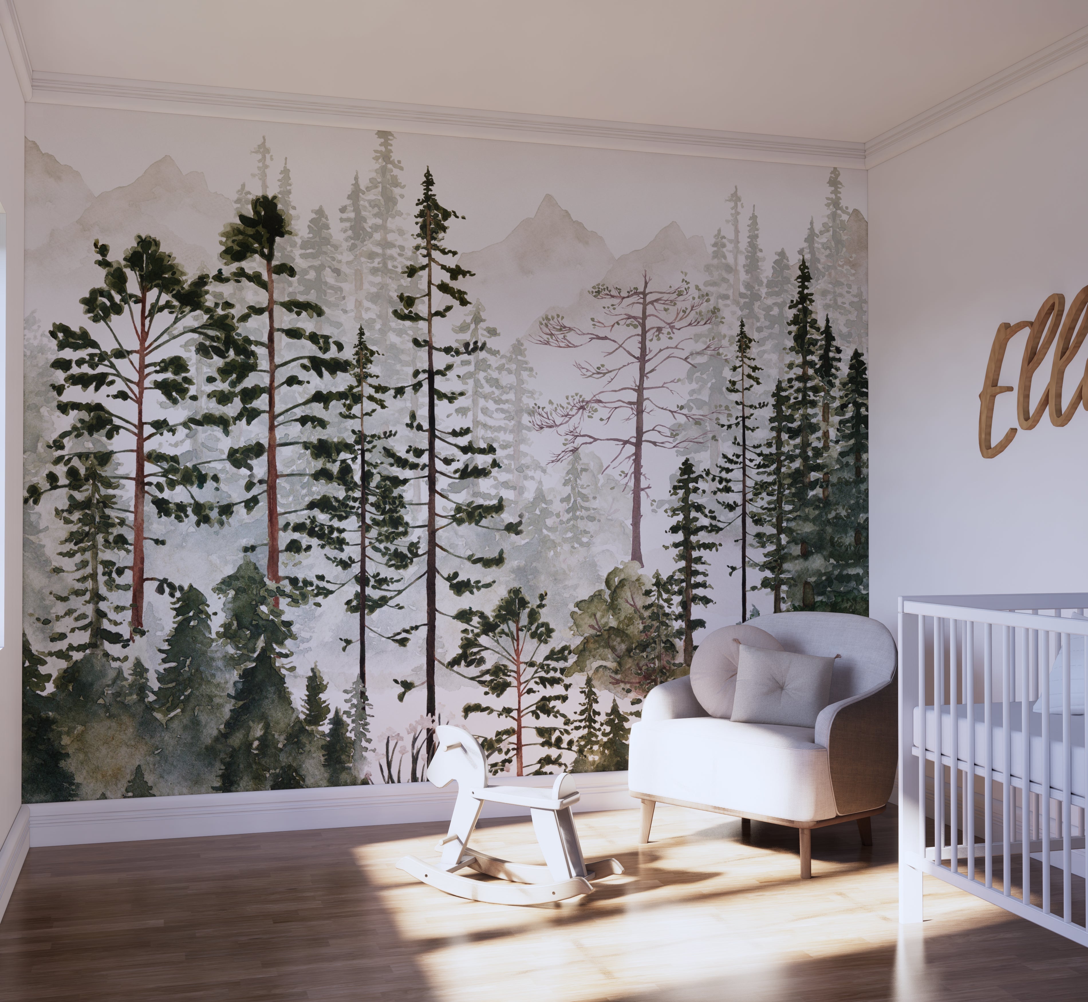 Tree deals wall mural